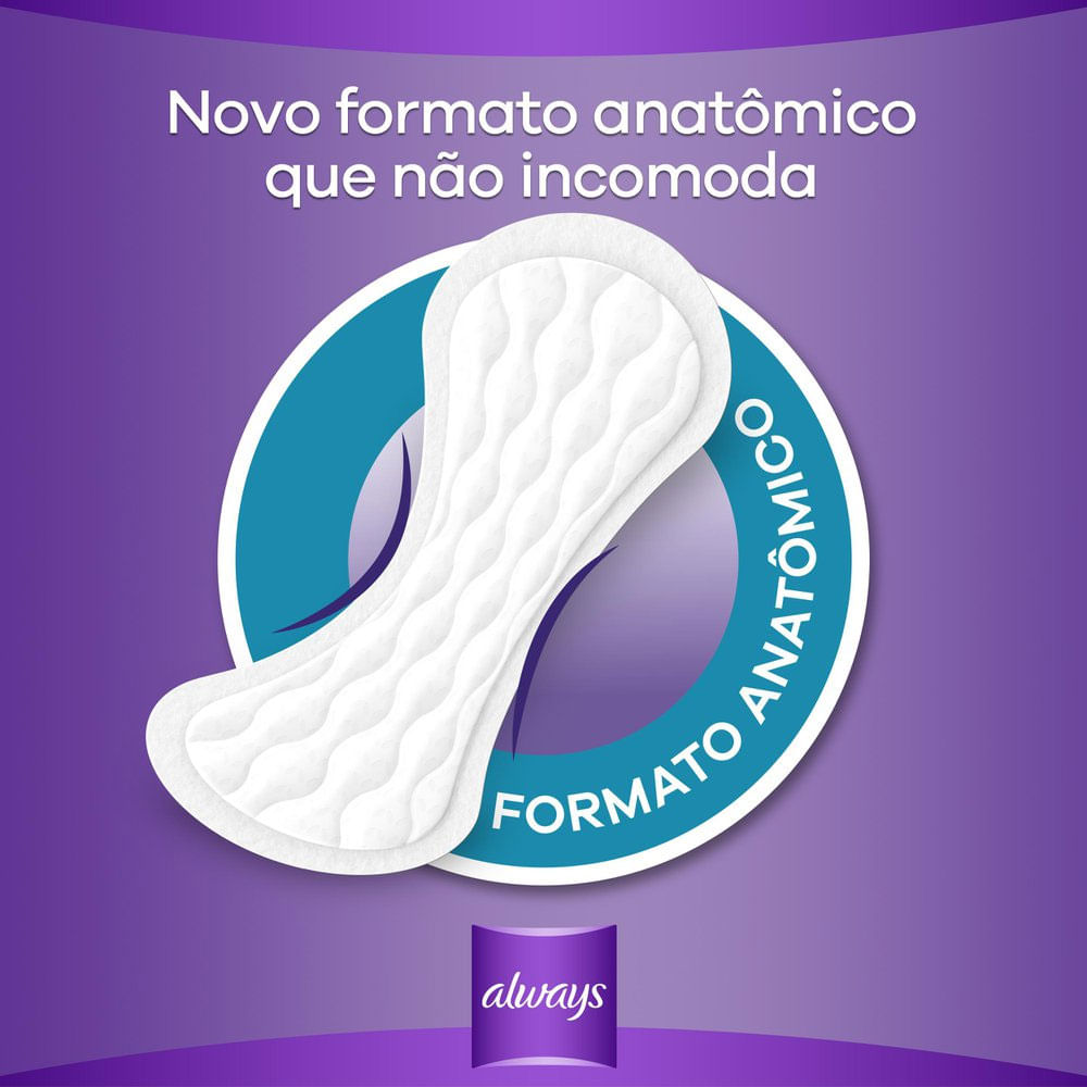 Absorvente Always Proteção Diária Respirável Leve Mais Pague Menos - 40 Unidades