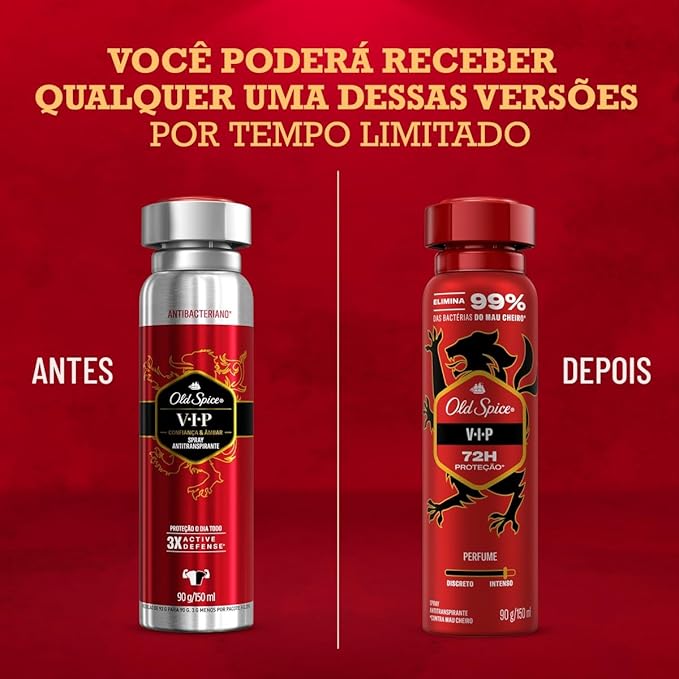 Desodorante Aerossol Old Spice Vip 150ml