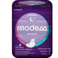 Absorvente Modess Noturno Com Abas - 8 Unidades