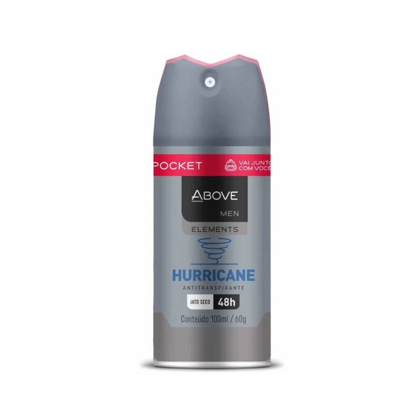 Desodorante Aerossol Above Pocket Men Hurricane 100ml