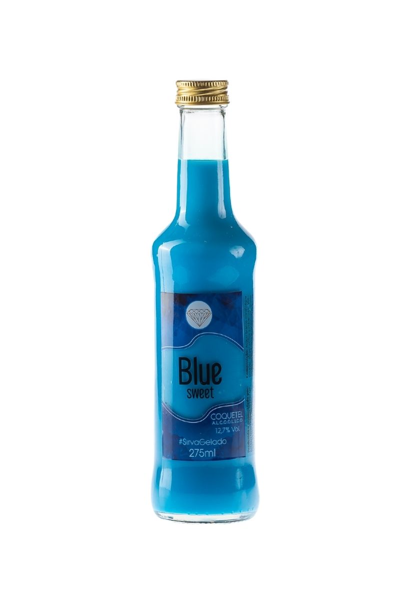 Coquetel Alcoólico Pinga Azul Original Drink Blue Sweet 275ml