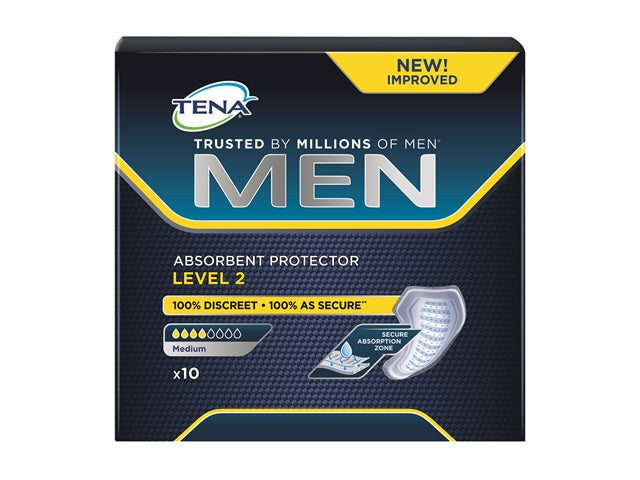 Absorvente Geriátrico Tena Masculino Nível 2 Médio - 10 Unidades