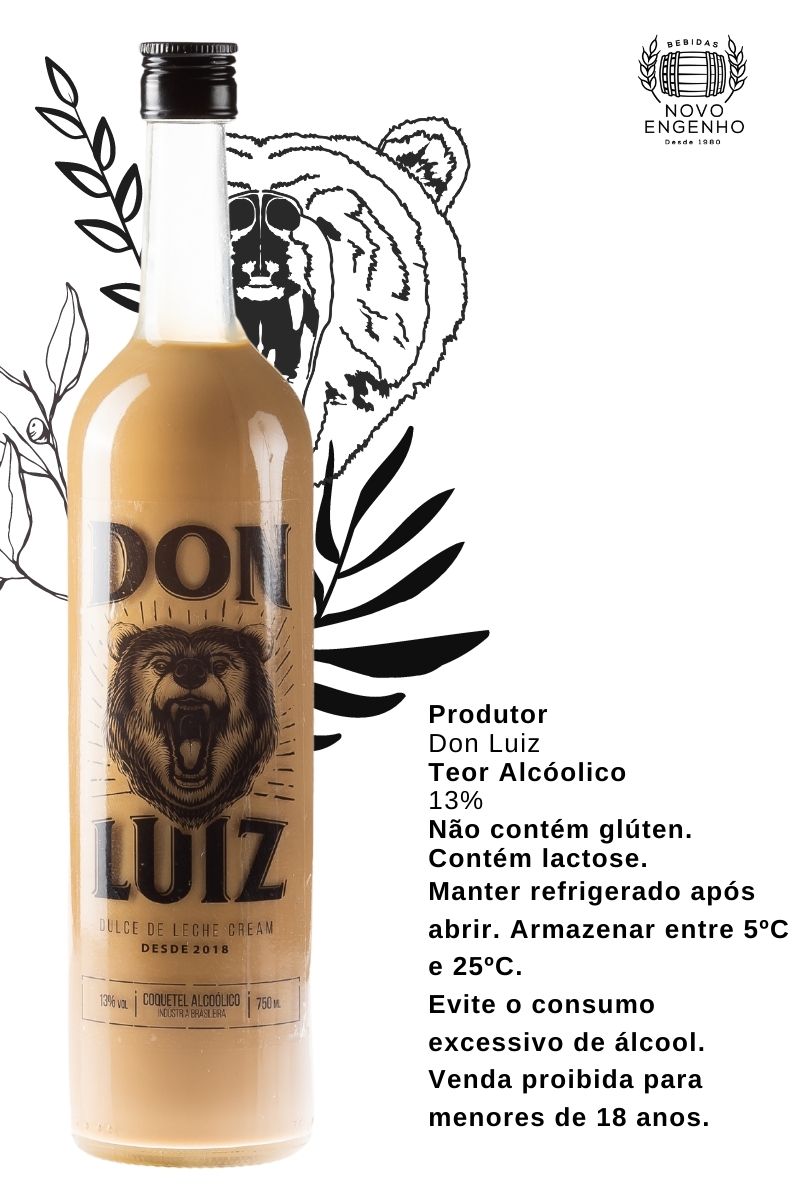 Coquetel Alcoólico Licor Don Luiz Dulce de Leche Cream 750ml