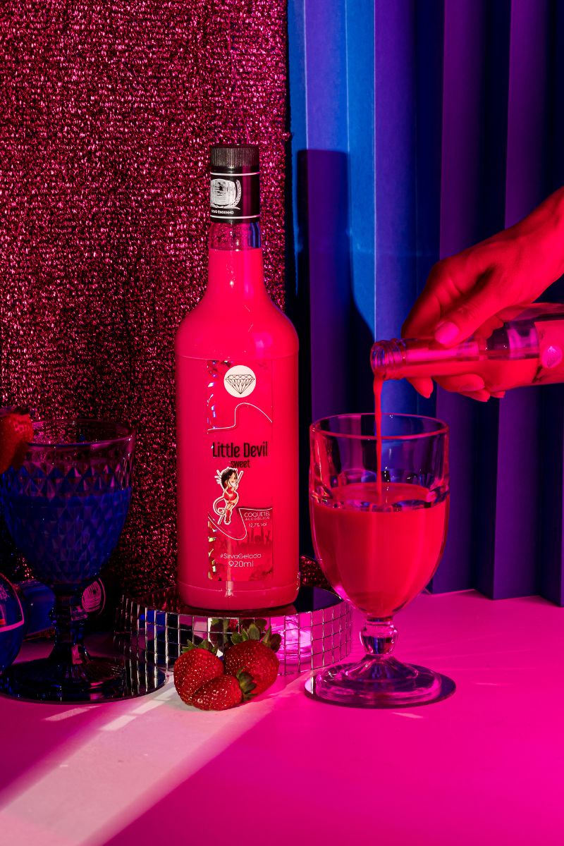 Coquetel Alcoólico Pinga Rosa Little Devil Sweet 750 ml