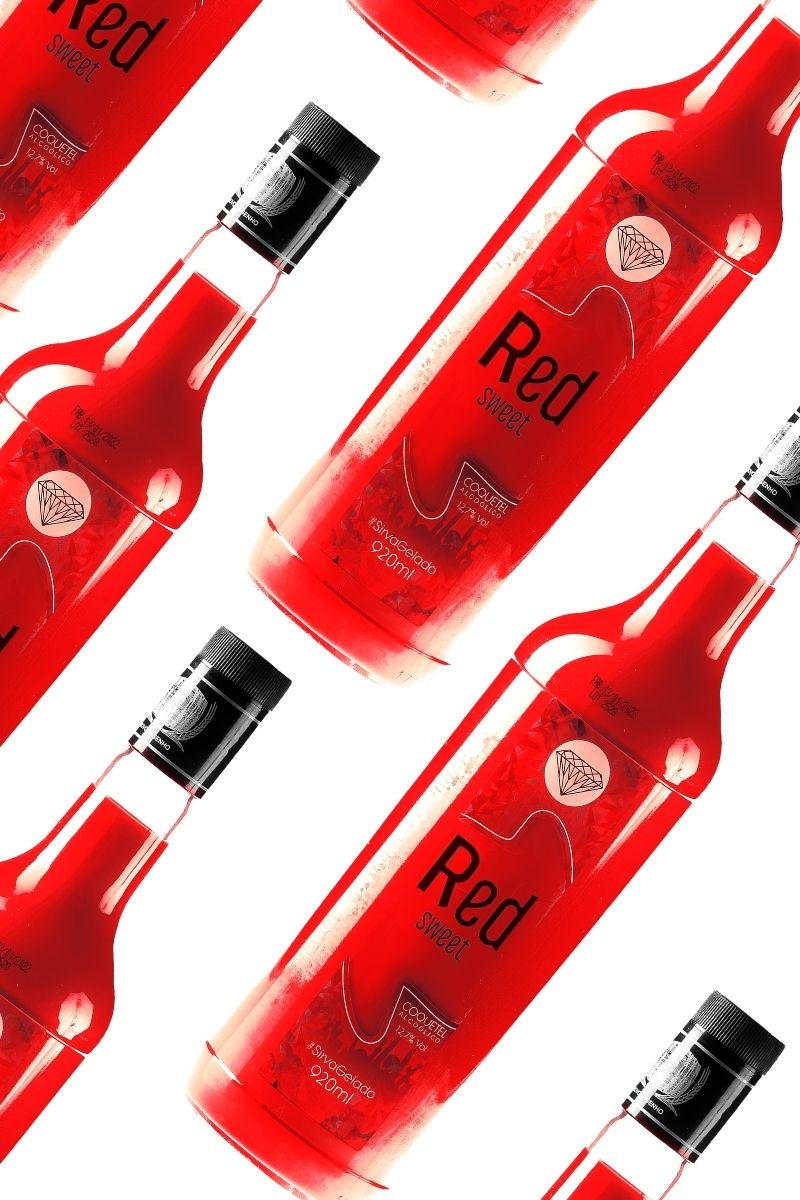 Coquetel Alcoólico Pinga Vermelha Drink Red Sweet 920ml
