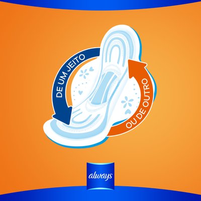 Absorvente Always Super Proteção Cobertura Seca Com Abas - 32 Unidades