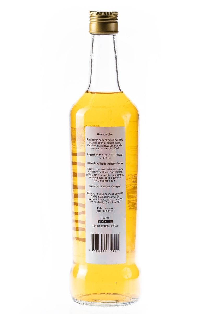 Cachaça Kanita Aguardente Sabor Canela 690ml