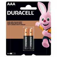 Pilha Alcalina Duracell AAA Palito - 2 Unidades