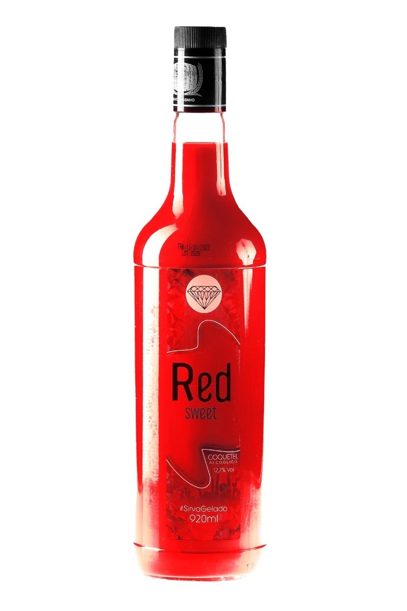 Coquetel Alcoólico Pinga Vermelha Drink Red Sweet 920ml