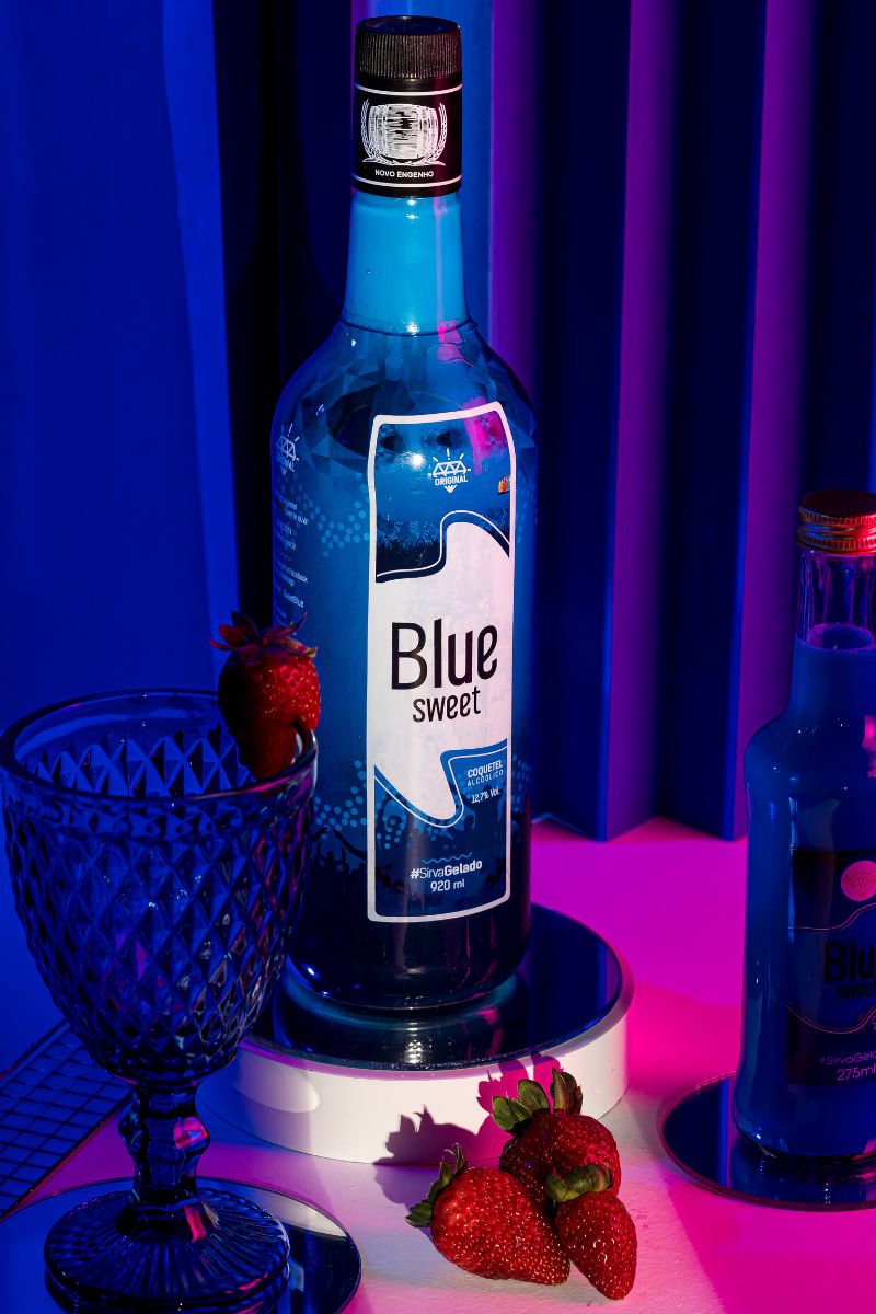 Coquetel Alcoólico Pinga Azul Original Blue Sweet 750ml