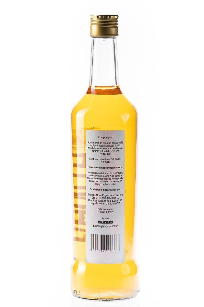 Cachaça Kanita Aguardente Sabor Abacaxi 690ml