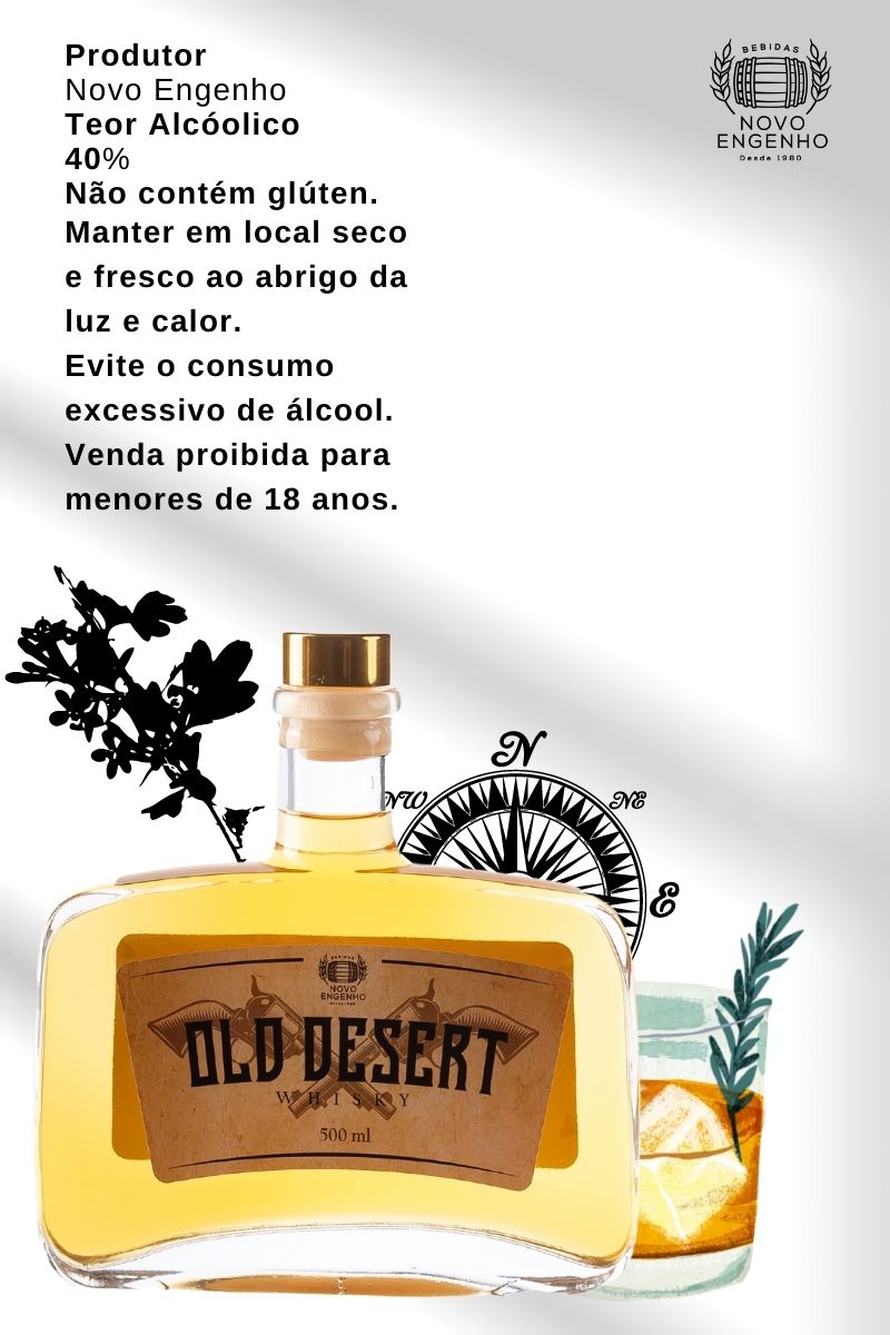 Whisky Old Desert Barris de Carvalho 500ml