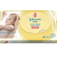 Toalha Umedecida Johnsons Baby Recém Nascido - 48 Unidades