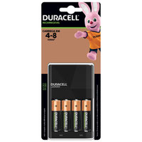 Carregador De Pilhas Recarregáveis Aa E Aaa Duracell Com 4 Pilhas Aa