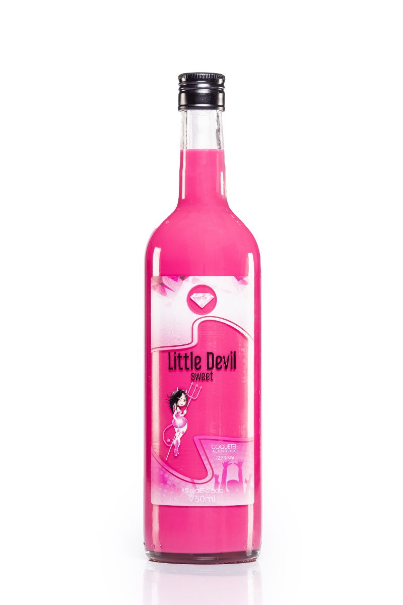 Coquetel Alcoólico Pinga Rosa Little Devil Sweet 750 ml