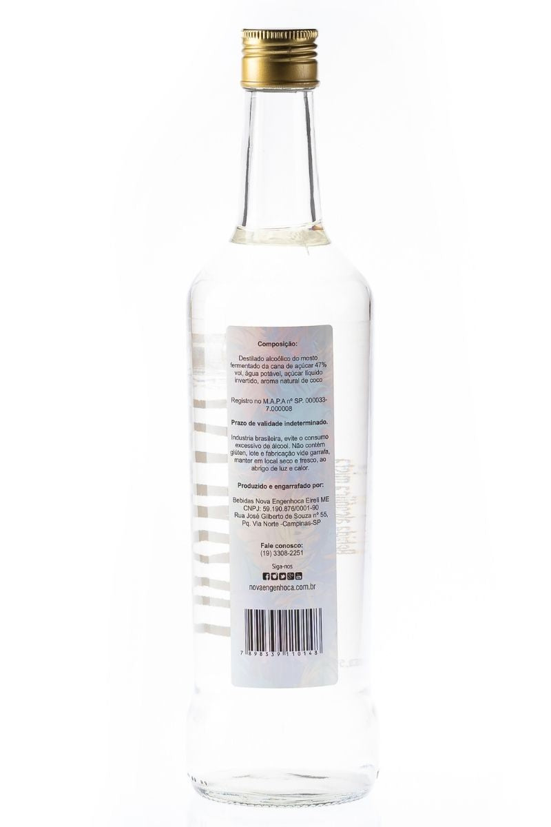 Cachaça Kanita Aguardente Sabor Coco 690ml