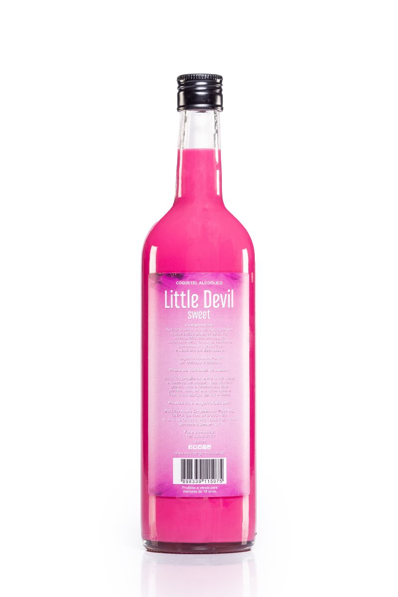 Coquetel Alcoólico Pinga Rosa Little Devil Sweet 750 ml