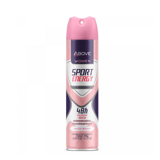 Desodorante Aerossol Above Sport Energy Women 150ml