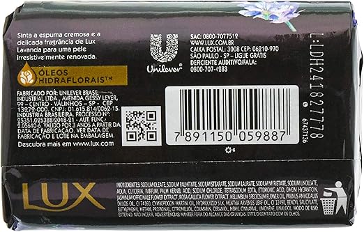 Sabonete Em Barra Lux Lavanda 85g