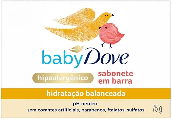 Sabonete Barra Infantil Dove Baby Hidratação Balanceada 75g