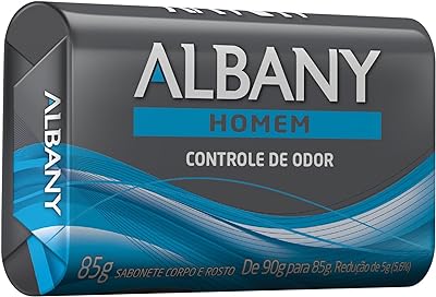 Sabonete Em Barra Albany Controle De Odor Azul Masculino 85g