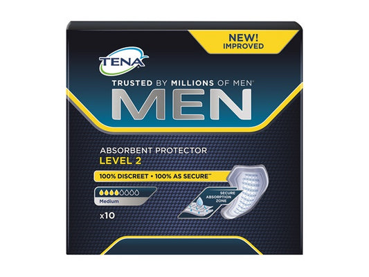 Absorvente Geriátrico Tena Masculino Nível 2 Médio - 10 Unidades