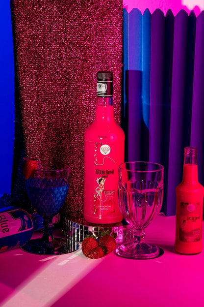 Garrafas Coquetel Alcoólico Pinga Rosa Drink Little Devil Sweet 275ml - 6Un