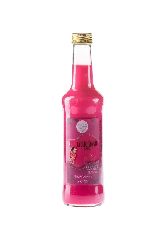 Coquetel Alcoólico Pinga Rosa Drink Little Devil Sweet 275ml