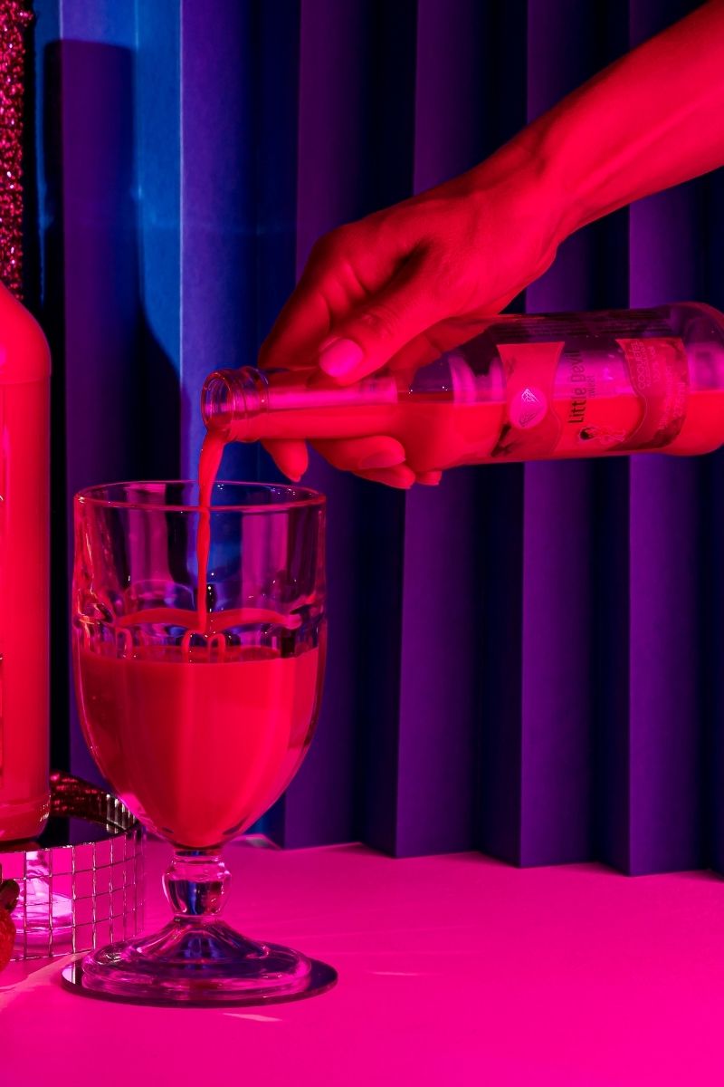 Garrafas Coquetel Alcoólico Pinga Rosa Drink Little Devil Sweet 275ml - 6Un