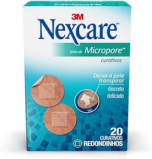 Curativo Micropore Nexcare Redondo - 20 Unidades
