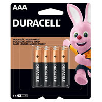 Pilha Alcalina Duracell AAA Palito - 8 Unidades