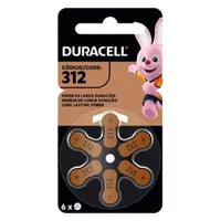 Pilha Duracell Aparelho Auditivo 312 - 6 Unidades