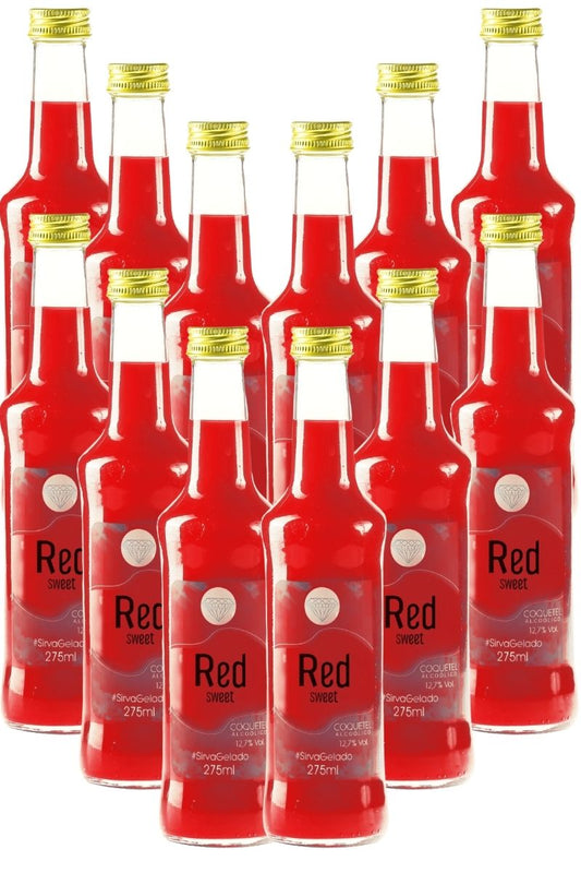 Coquetel Alcoólico Pinga Vermelha Drink Red Sweet 275ML - 12Un