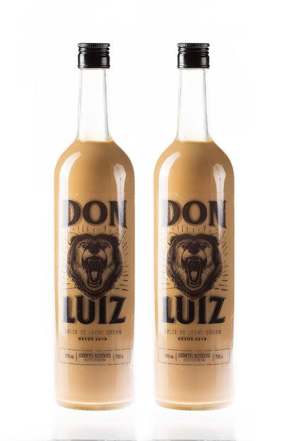 kIT Coquetel Alcoólico Licor Don Luiz Dulce de Leche Cream 750ml C/2UN
