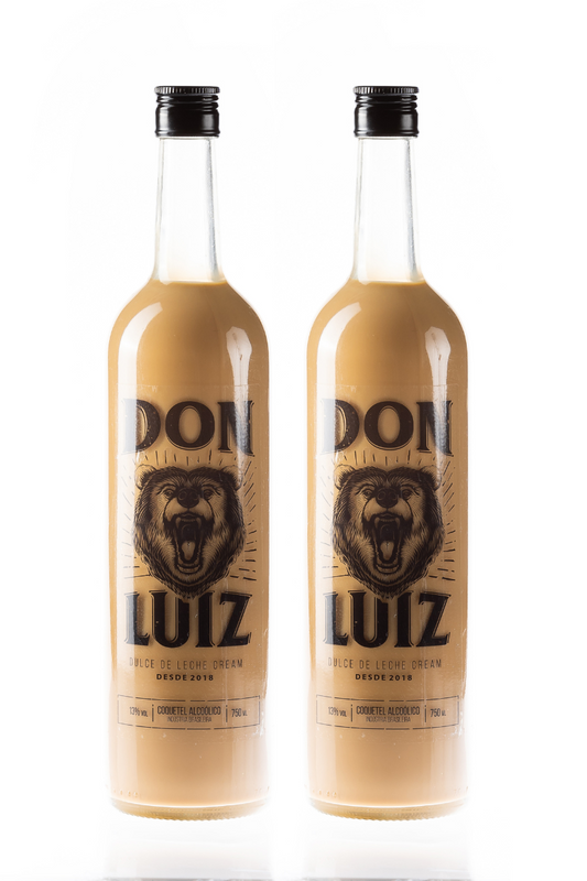 kIT Coquetel Alcoólico Licor Don Luiz Dulce de Leche Cream 750ml C/2UN