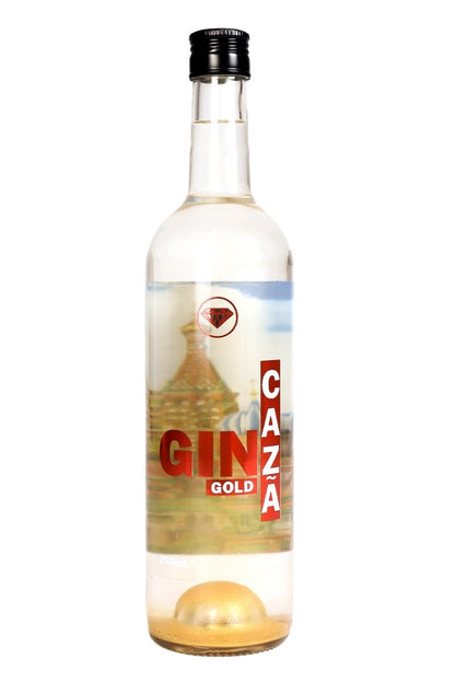 Gin Gold Cazã Dry Brilho Dourado 750ml