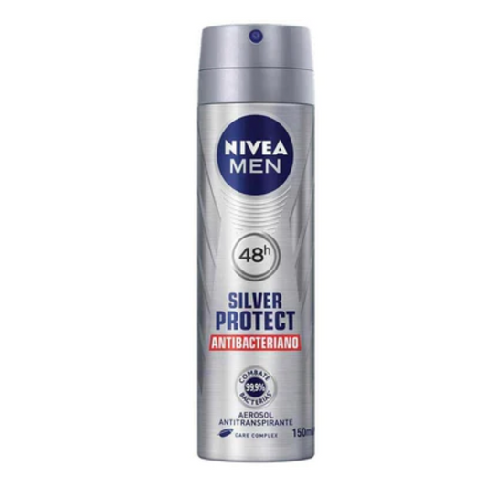 Desodorante Aerossol Nivea Men Active Dry Silver Protect 150ml