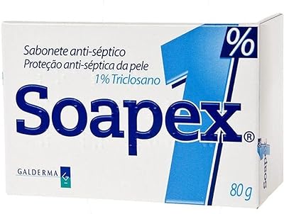 Sabonete Em Barra Soapex Antisséptico 1% Triclosano 80g