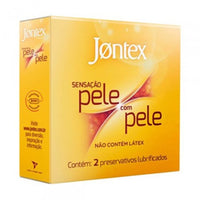 Preservativo Jontex Sensitive Pele Com Pele Lubrificado - 2 Unidades