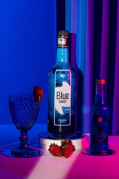 Coquetel Alcoólico Pinga Azul Original Drink Blue Sweet 275ml - 6Un