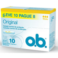 Absorvente Interno O.B Médio Leve - 10 Unidades