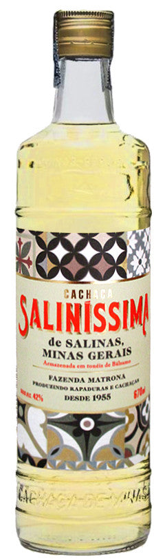 Cachaça Salinissima Amarela Trad. 670ml