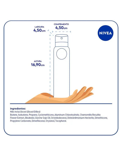 Desodorante Aerossol Feminino Nivea Woman Sem Perfume Pele Senvível 150ml