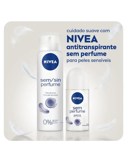 Desodorante Aerossol Feminino Nivea Woman Sem Perfume Pele Senvível 150ml